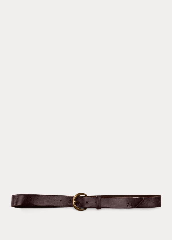 Men's Ralph Lauren Terrance Tumbled Leather Belt | 510324OKC